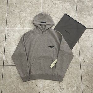 dark oat essential hoodie